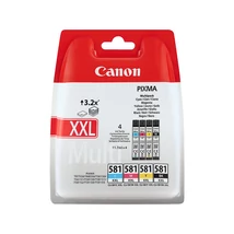 Canon CLI-581XXL (BKCMY)(1998C005) eredeti 4db-os tintapatron csomag Canon CLI-581XXL (BKCMY)(1998C005) eredeti 4db-os tintapatron csomag