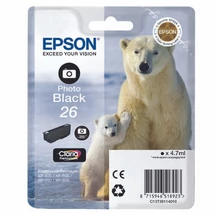 Epson 26PBK (T2611) eredeti tintapatron