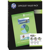 HP 935XL CMY(F6U78AE) eredeti patroncsomag + papír