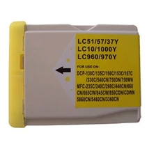 Brother LC970/LC1000Y (22 ml) kompatibilis tintapatron /Lepkés CN/