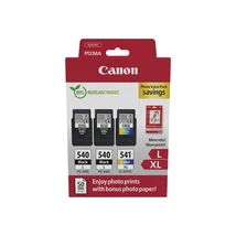 Canon PG-540L+PG-540L/CL-541XL (2x11ml BK+15ml CMY) eredeti 3db-os tintapatron csomag+Fotópapír Canon PG-540L+PG-540L/CL-541XL (2x11ml BK+15ml CMY) eredeti 3db-os tintapatron csomag+Fotópapír