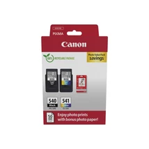 Canon PG-540/CL-541 (8ml BK+8ml CMY) eredeti 2db-os tintapatron csomag+Fotópapír