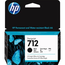 HP 712 (3ED70A) (BK) (38ML) eredeti tintapatron