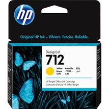 HP 712 (3ED69A) (Y) (29ML) eredeti tintapatron