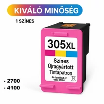 Utángyártott HP 305XL (3YM63AE) (CMY) (18ml) tintapatron /Lepkés CN/ (HP 2700e/4100e szériákhoz)