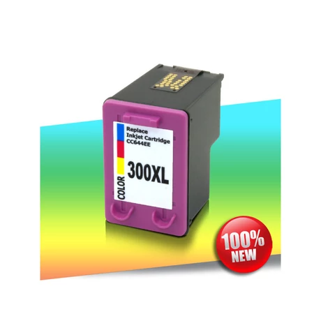 HP 300XL CMY (CC644EE) (100% Új) kompatibilis tintapatron /Lepkés CN/
