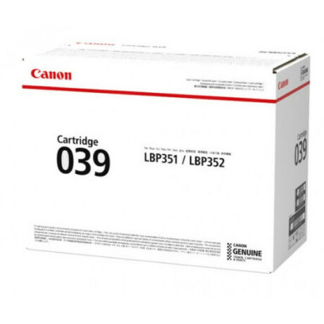Canon CRG-039 (BK) [11k] eredeti toner