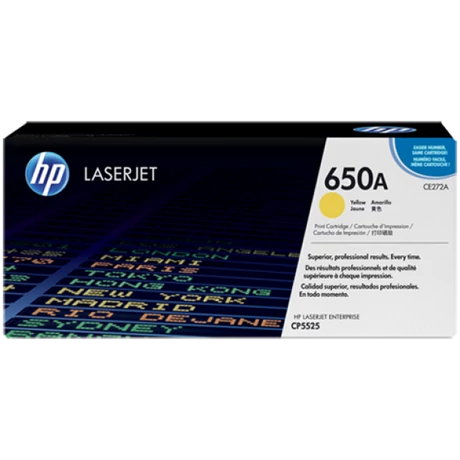 HP 650A (CE272A) (Y) [15k] eredeti toner