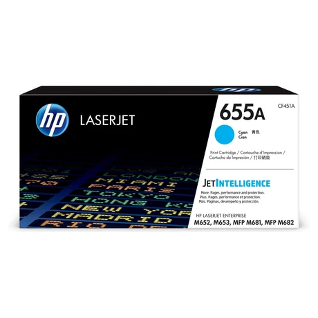 HP 655A (CF451A) (C) [10,5k] eredeti toner