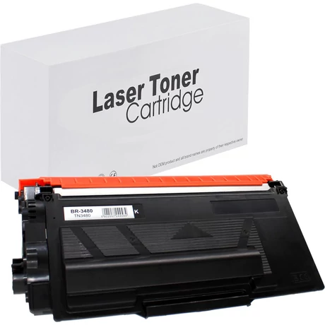 Brother TN-3480 BK [8k] kompatibilis toner /White Box/