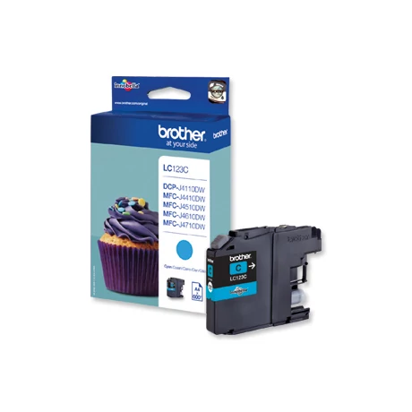 Brother LC123C eredeti tintapatron