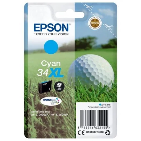 Epson 34XL (T3472) (C) eredeti tintapatron