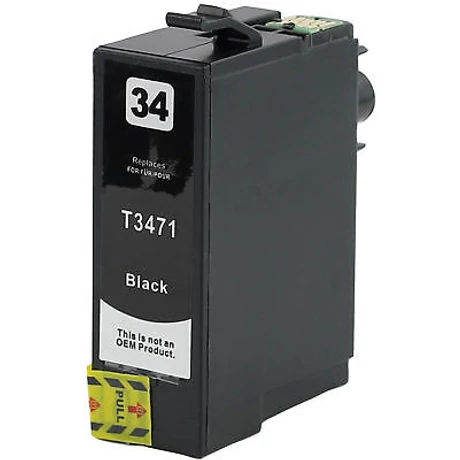 Epson 34XL (T3471) (BK) kompatibilis tintapatron