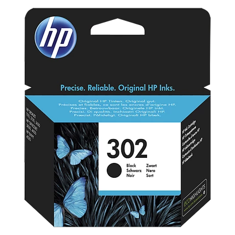 HP 302 (BK) (F6U66AE) eredeti tintapatron