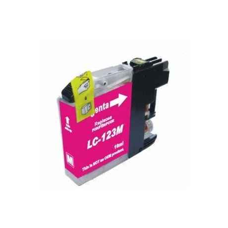 Brother LC123/LC125M (10 ml) kompatibilis (CHIP-es) tintapatron /Lepkés CN/