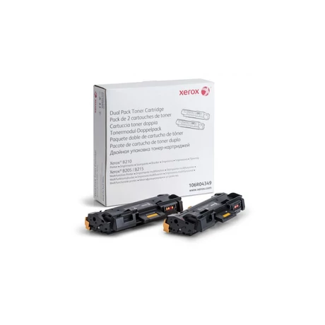 Xerox 106R04349 2 darabos fekete eredeti toner | B205 | B210 | B215