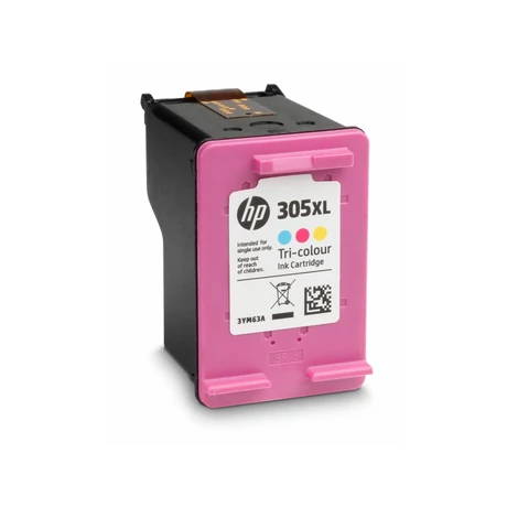 Üres HP 305XL (CMY) (3YM63AE) eredeti tintapatron (visszavétel)
