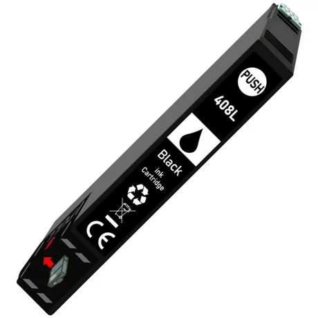 Utángyártott Epson 408XL (T09K1) BK (45ml)  tintapatron