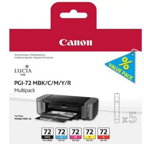 Canon PGI-72 (MBK/C/M/Y/R) eredeti tintapatron multipack