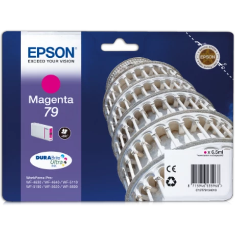 Epson 79 (T7913) (C13T79134010) M (6,5ml) Eredeti tintapatron