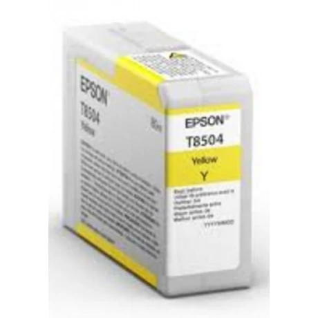 Epson T8504 (C13T850400) Y (80ml) Eredeti tintapatron