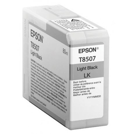 Epson T8507 (C13T850700) LBK (80ml) Eredeti tintapatron