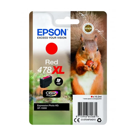 Epson 478XL (T04F5) (C13T04F54010) R (10,2ml) Eredeti tintapatron