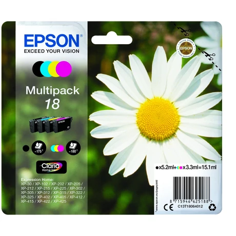 Epson 18 (T1806) eredeti tintapatron multipack