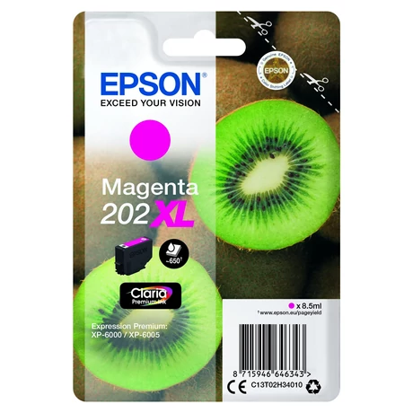 Epson 202XL (T02H3) (M) eredeti tintapatron