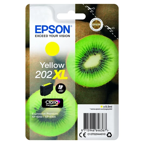Epson 202XL (T02H4) (Y) eredeti tintapatron
