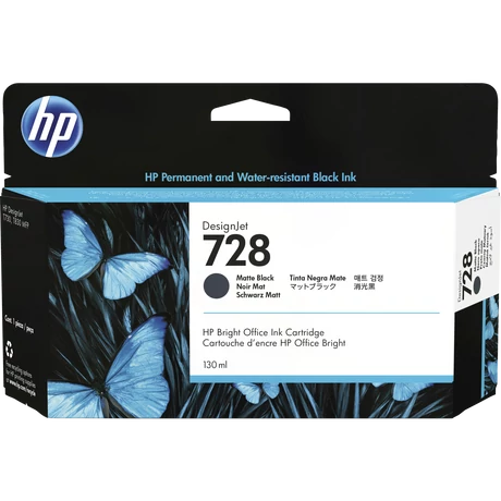 HP 728 (3WX25A) (BK) (130ml) eredeti tintapatron