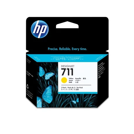 HP 711 (CZ136A) (Y) [3*29ml] eredeti tintapatron