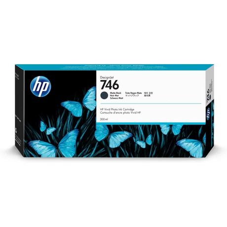 HP 746 (P2V83A) (MBk) [300ml] eredeti tintapatron