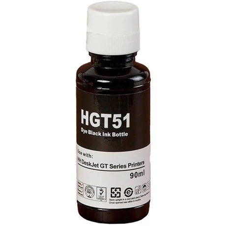 HP GT53XL/GT51XL (1VV21AE) (BK) kompatibilis utántöltő tinta /White box/