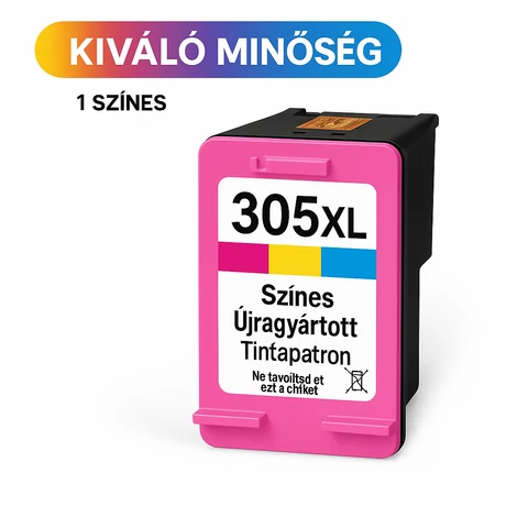 HP 305XL (3YM63AE) (CMY) kompatibilis tintapatron /Lepkés CN/