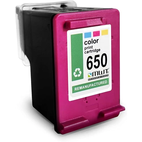 HP 650XL CMY (CZ102AE) kompatibilis tintapatron /Lepkés CN/