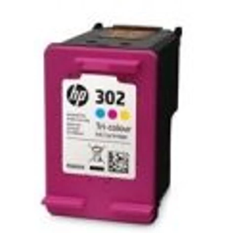 Üres HP 302 (CMY) (F6U65AE) eredeti tintapatron (visszavétel)