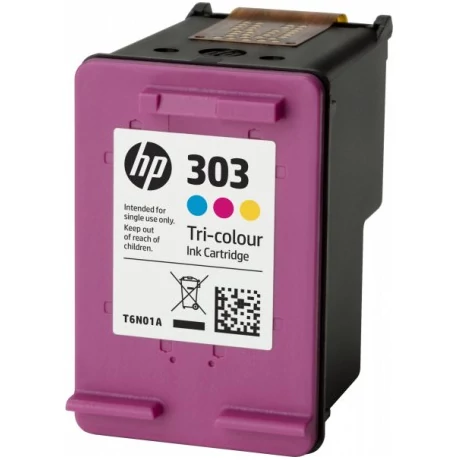 Üres HP 303 (T6N01AE) (CMY) eredeti tintapatron (visszavétel)